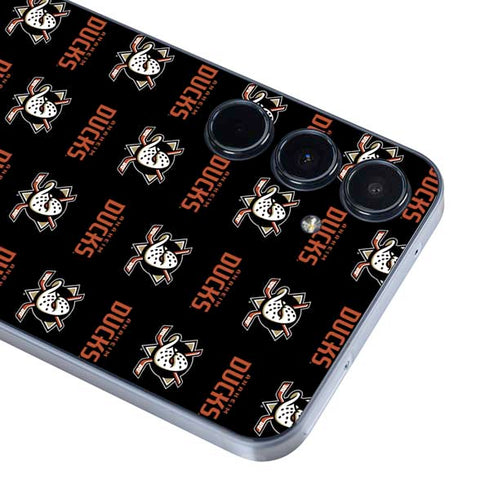 NHL Anaheim Ducks Pattern Galaxy A55 5G Skin